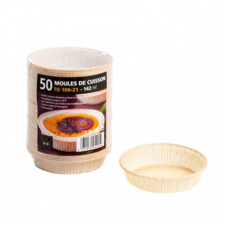 50 Moule de cuisson papier 109 mm - 142 ml Bio Food Pack. - Embalimat